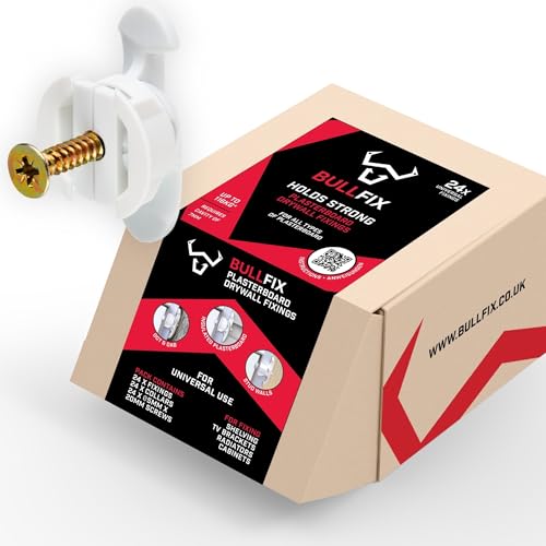 Bullfix Universal Drywall Anchors, Holds up to 255lbs,