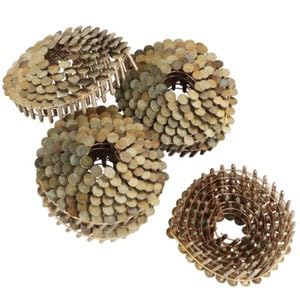 #US 3600 Pack 0.12" 3/4" 15 Degree Electro Galvanized Full Round Head Roof Nails