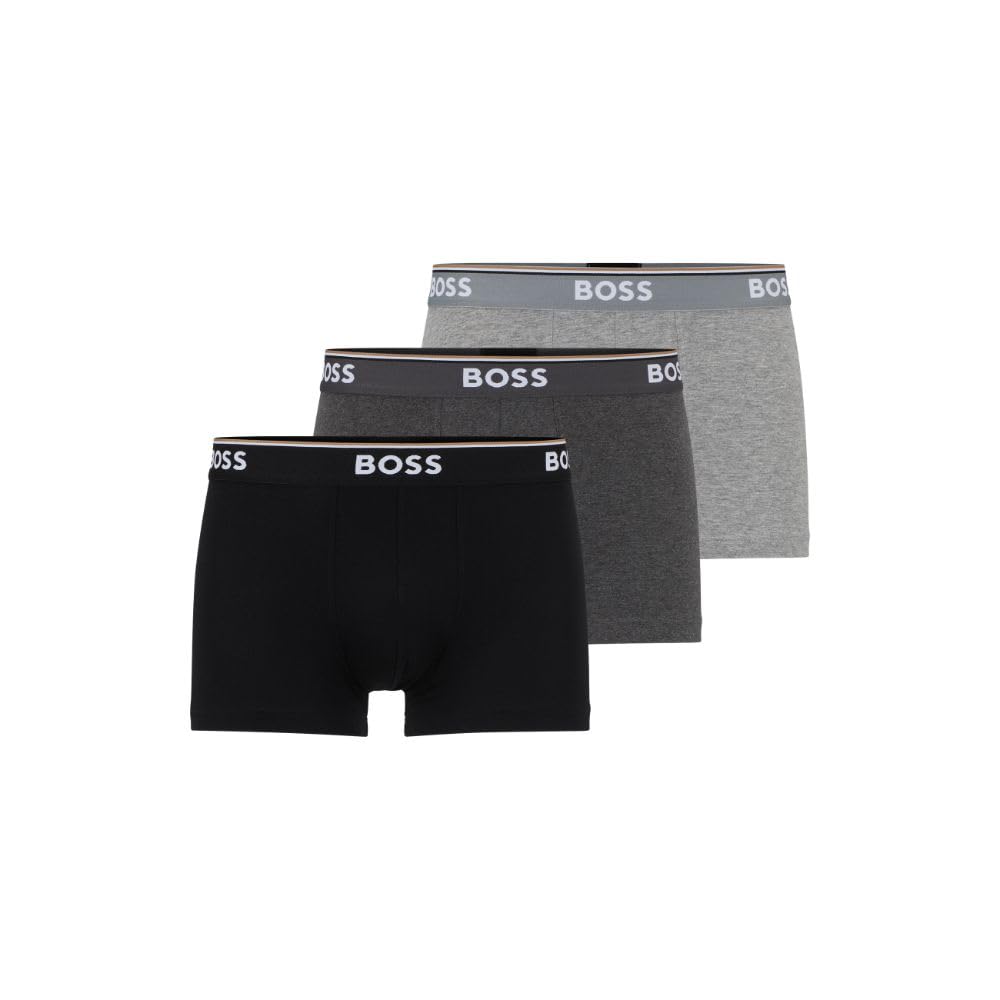 BOSS Men's Stretch Cotton 3 Pack Trunks