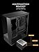 darkFlash DY460 ATX Full-Tower PC Gaming Case, High Airflow, 330° Full-View Tempered Glass Panels, Separate PSU Chamber, Supports RTX 5090 up to 400mm, 360mm Radiator Support, USB-C, Black