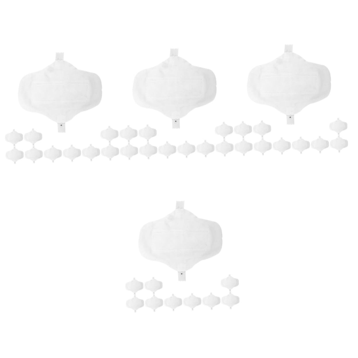 Ipetboom 40piezas Compresas Menstruales Reutilizables De Algodón Lavables Para Maternidad Pack De Almohadillas Sanitarias Impermeables y Transpirables Para Posparto y