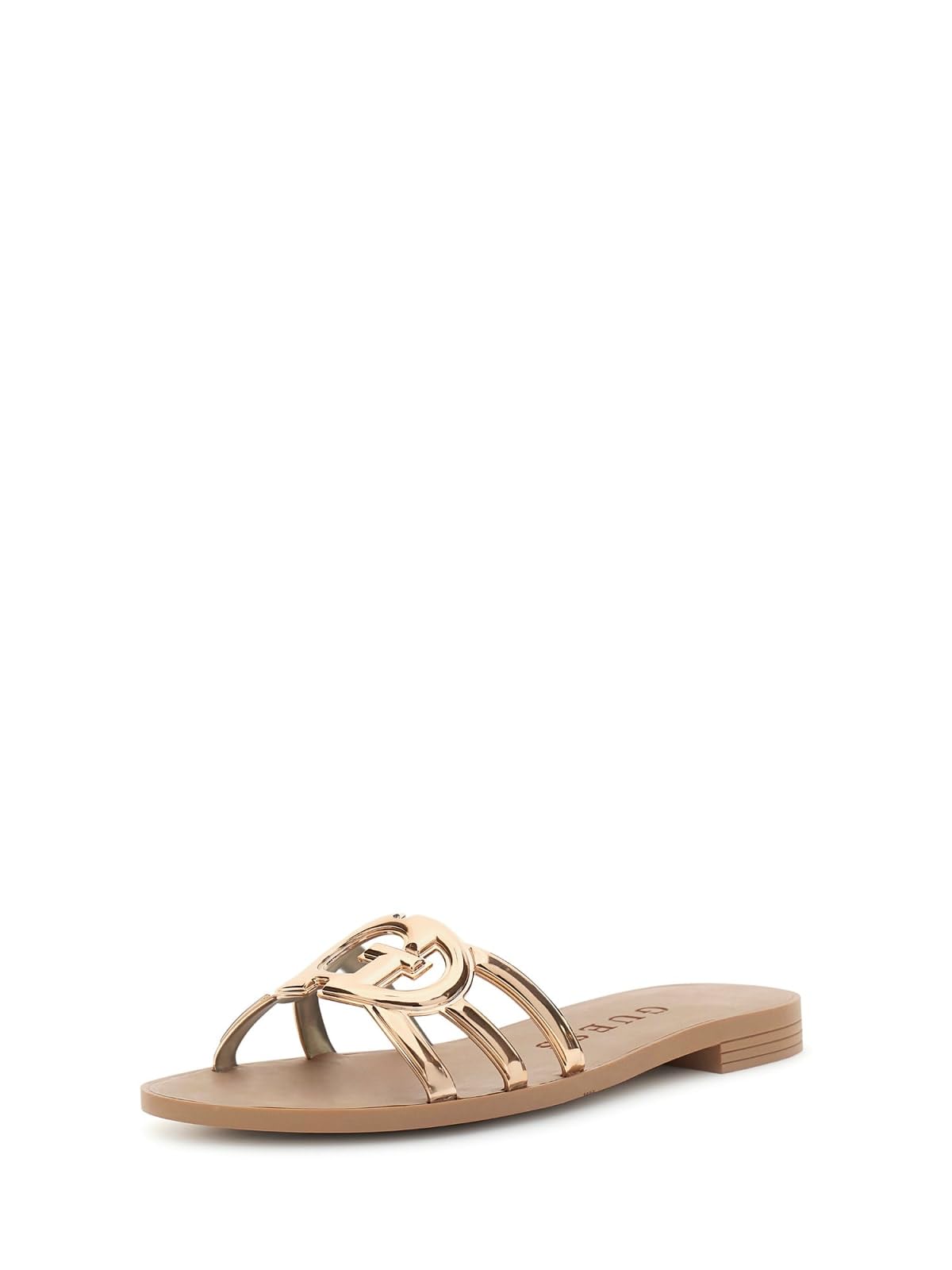 Guess Women's Yellow Sliders, 4 Uk, Slider
