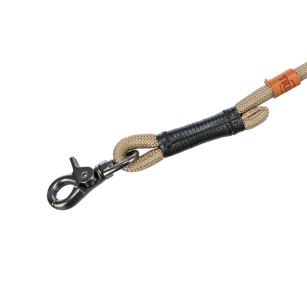TRIXIE dog lead BE NORDIC V-leash S-M, 78.74 inches ø 0.31 inches in sand/black, adjustable dog lead with Nordic charm - Image 2