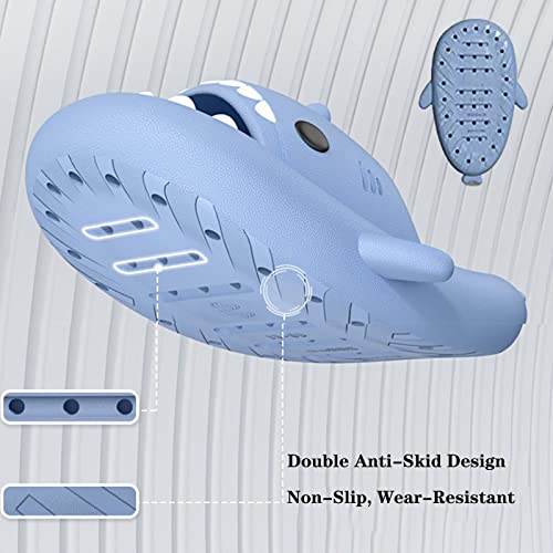 Jfxgjuv Sharky Chanclas Originales, Shark Slides Non Slip Cloud Pillow Slippers Sandals for Men Women Kids3