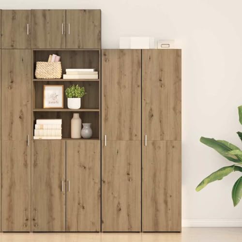Armario alto de roble Artisan de diseño moderno y elegante acabado de madera 3