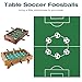 Table Soccer Foosballs, Soccer Game Table Soccer Balls Replacement Balls Foosball Tabletop Games Mini Black and White Soccer Balls (6Pcs) Football Supplies