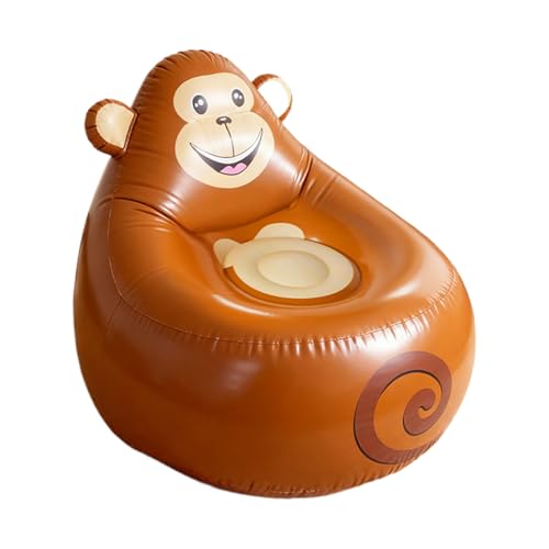 Genérico Sillón Hinchable para Niños | Asiento Plegable con Forma de Animal - Sofá de Exterior | para Niños Infantil Uso en Interior y Exterior Camping Playa Jardín Patio Balcón Picnic