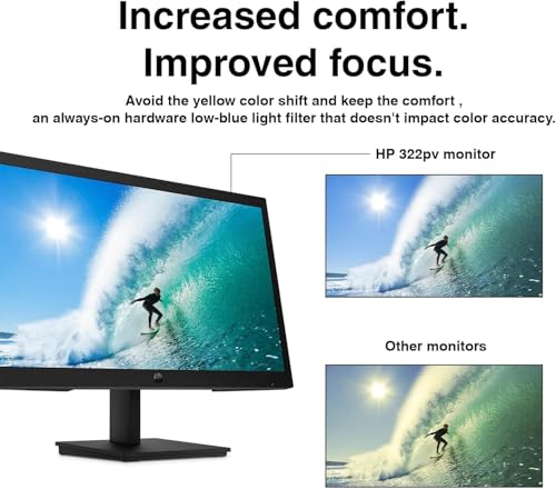 Image of HP Series 3 Pro 22 inch FHD VA Monitor Anti-Glare, Flicker Free, VESA Mount | 5ms Response Time, Brightness 250 nits, Tilt, HDMI, Black Color 2 Pack & ErgoFlexy Dual Monitor Mount