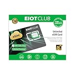 EIOTCLUB Carte eSIM, téléchargements eSIM illimités, carte esim de voyage pour les États-Unis, l'Asie plus de 200 pays dans le monde entier, itinérance de données gratuite (carte eSIM physique)