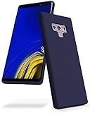Goospery Liquid Silicone Case for Samsung Galaxy Note 9 (2018) Jelly Rubber Bumper Case with Soft Microfiber Lining (Navy) NT9-SLC-NVY