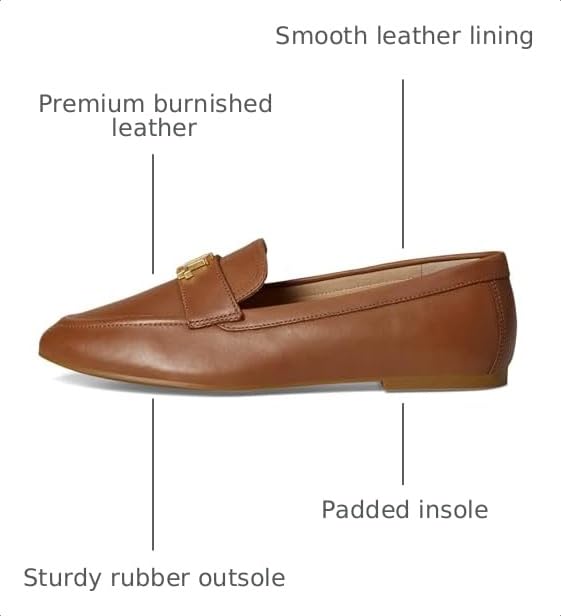 Image of Lauren Ralph Lauren Averi III Burnished Leather Loafer