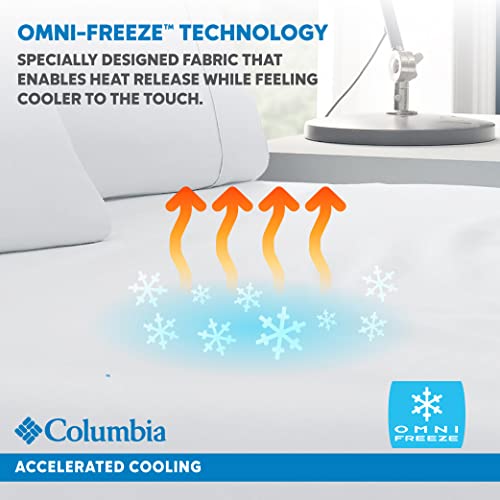 Satin de coton respirant Columbia Omni Freeze avec drap-housse