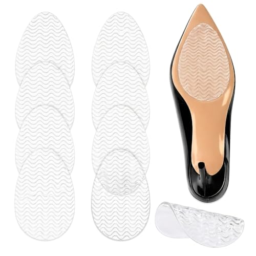Image of Shoe Sole Bottom Protector, 3.5'' by 2.5'', Clear | Self-Adhesive Grips, Non-Slip Pads, Sole Guard, Anti-Slip Grips