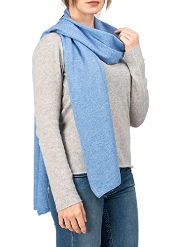 Dalle Piane Sciarpa Misto Cashmere Azzurro