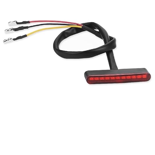 DUANSIYU Luz Freno Moto Luz Trasera de Motocicleta, lámpara de Freno Trasero, luz de Marcha atrás Portamatriculas Moto