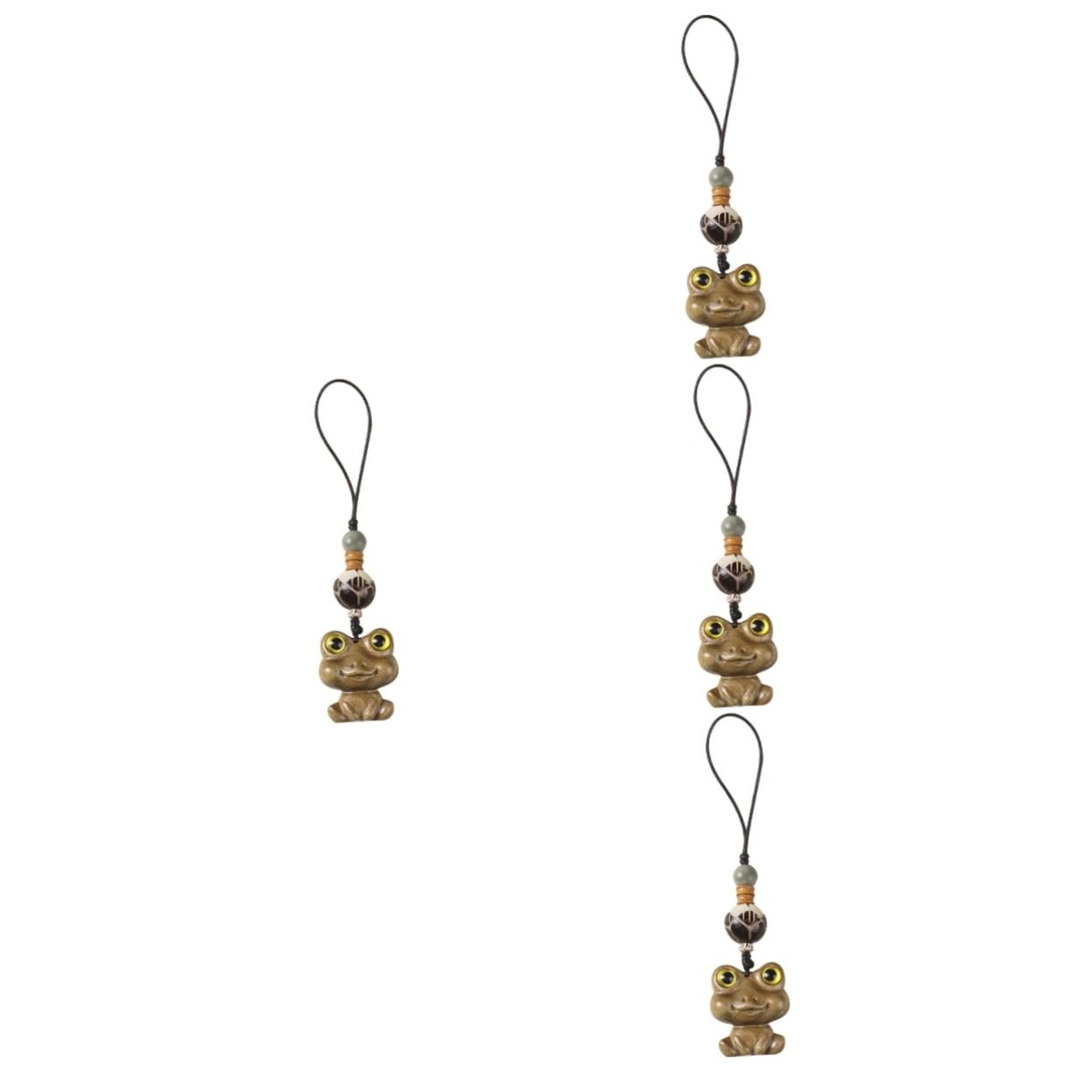 4piezas Colgante De Animal De Madera Adorno Para Mochilas y Bolsos Accesorio Decorativo Para Teléfonos Diseño De Original