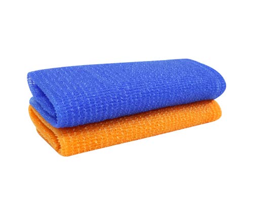 Songwol King Bubble 66 Korean #1 Brand Body Exfoliating Shower Nylon Bath Wash Cloth Towel (Orange) #TOP4