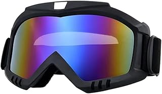 KaberMisr 2020 Youth Adult Glasses, UV Protection Anti Fog No Leaking 180° Wide Vision, Clear Vision Glasses (Large Size - Color Lens)