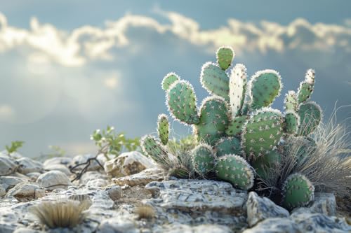 500 Piece Wooden Jigsaw Cactus Puzzle for Adults - Uniquely Shaped Pieces with Durable Wood Construction - Perfect for Birthday Gifts, and Family
