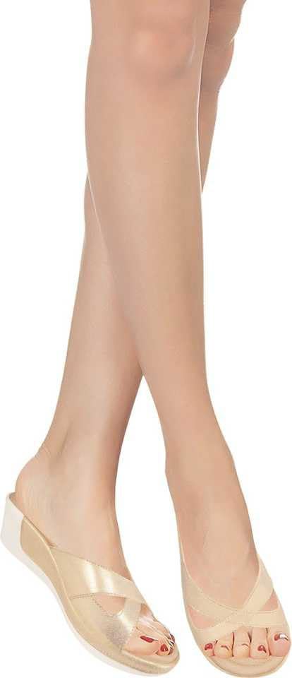 Image of Action Women's Platform Sandals|Block Heel| Cross-Strap Design with Ankle Strap Golden