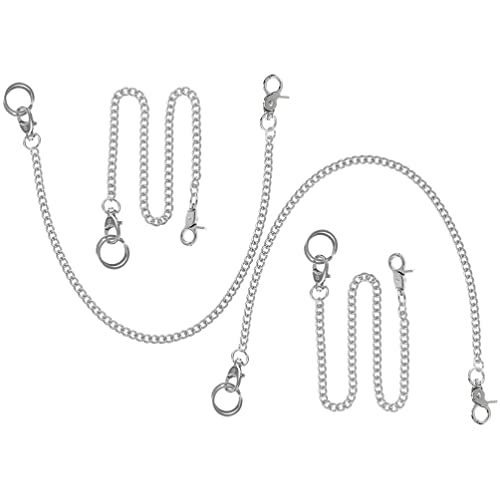 4pcs Metal Waist Chain Pocket Chain Pocket Watch Chain Trouser Chain Pocket Watch Metal Chain Pant Accessories Clothing Chain Decor Wallet Chain Chains for Pants Purse Chains