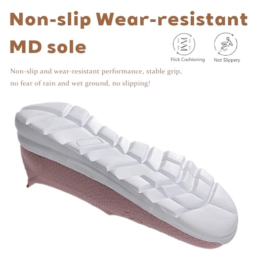 Women's Breathable Mesh Knitted Orthopedic Platform Walking Shoes Comfortable Round Toe Lightweight Slip on Non-Slip Arch Support Sneakers Casual Nurse Dress Shoes4