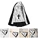VICASKY Halloween Funny Pet Nun Costume for Dogs and Cats Unique Cosplay Outfit for Pets for Festivals and Photo Shoots