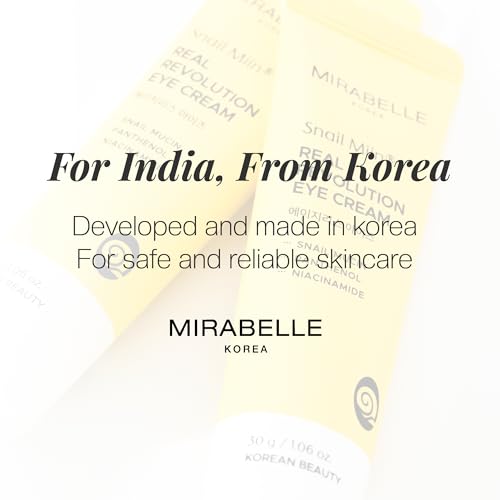 Image of Mirabelle Korea Snail Miin Real Revolution Eye Cream 30g | Reduces Dark Circles, Wrinkles & Fine Lines | Korean Skincare | For Women & Men