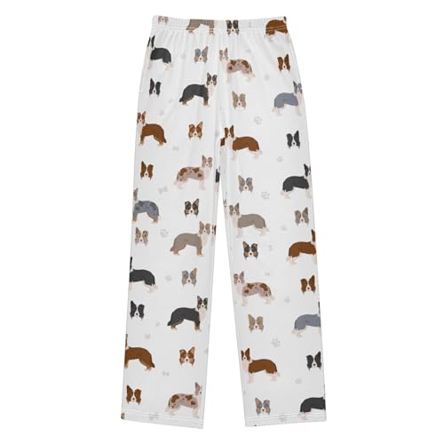 Boys' Pants Dog Border Collie Cute Animal Long Bottoms Jogger Pants Elastic Waist Trousers with Pockets S-XL