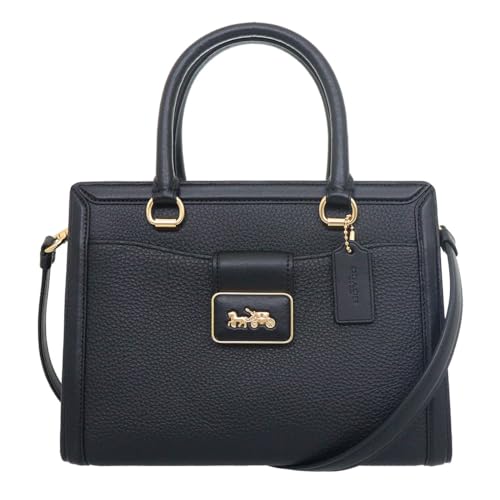 COACH 黒 レザー ハンドバッグ 公式】COACH – コーチ ハンドバッグ＆サッチェルバッグ レディース