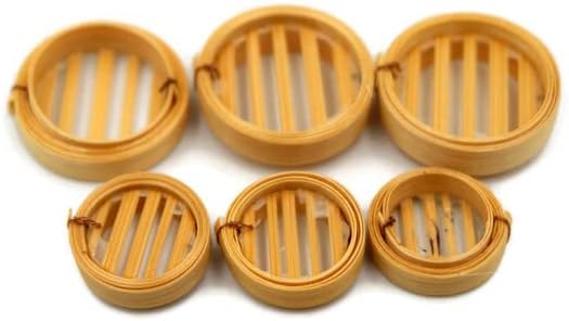 Miniatura 2 de 6 miniaturas mixtas de bambú Dim Sum hechas a mano para decoración de alimentos pequeños para casa de muñecas, suministros en miniatura