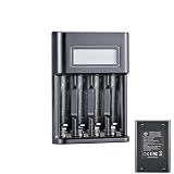 AA-Batterien | AAA-Akku mit 4 Einschüben | Schnellladehub, USB-Eingang