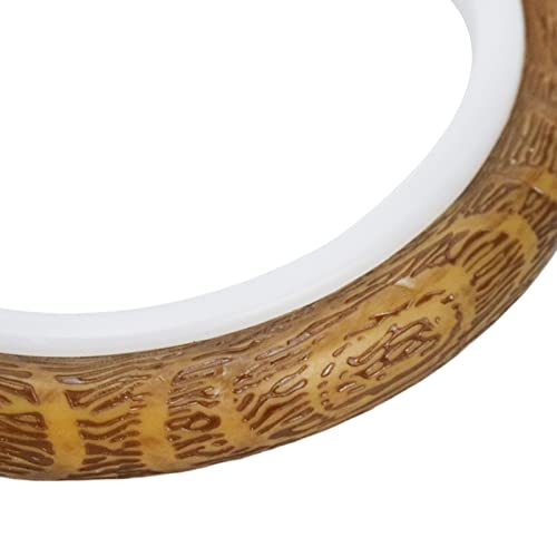 Semetall 4Pcs Oval Embroidery Hoops 2.36"X2.95" Inch Imitation Wood Embroidery Display Frame Mini Cross Stitch Hoop For Fabric Embroidery And Christmas Decoration #TOP1