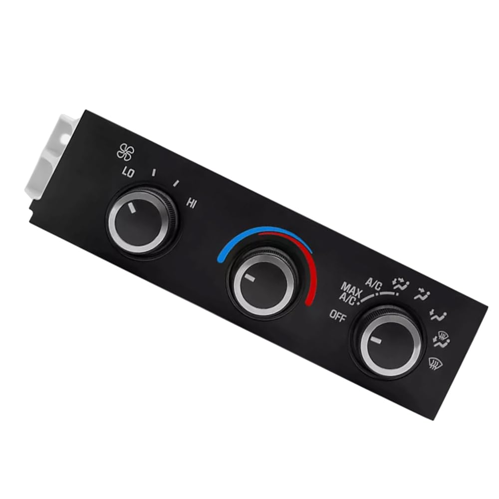 Riloer Módulo de control de clima, perilla de aire acondicionado, interruptor de panel de control de clima A/C, kit de reparación de botones de perilla de control de clima compatible con Chevrolet