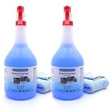 Blum - 2X 1000ml Displayreiniger Bildschirmreiniger + 2X Mikrofasertuch 30x30 cm. Perfekte Reinigung Aller Bildschirme und Displays. Streifenfrei ohne Schlieren.