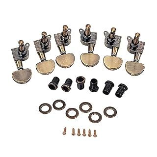 WGOEODI 3 Chevilles d’accordeur de Cordes de Guitare Rondes complètement fermées Gauche 3 Droites, tête de Machine d… - Les Beatles, Paul McCartney, John Lennon, RIngo Starr, George Harrison WGOEODI 3 Chevilles d'accordeur de Cordes de Guitare Rondes complètement fermées Gauche 3 Droites, tête de Machine d… – Image 2