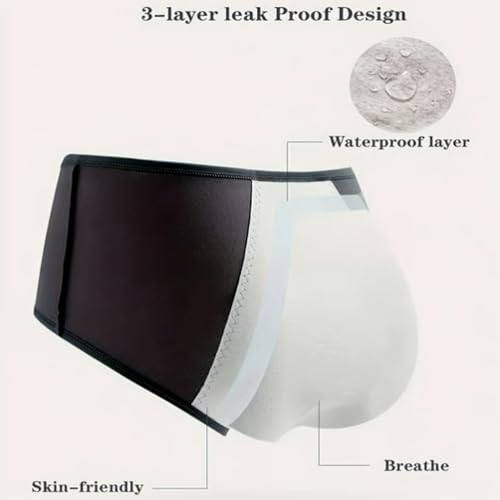 Pelvic Floor Support Underwear, High-waisted Hygroscopic Protective Panties for Over 60 with Incontinence Washable2