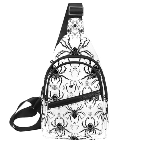 Mochila cruzada de araña para correr y entrenar con correa ajustable