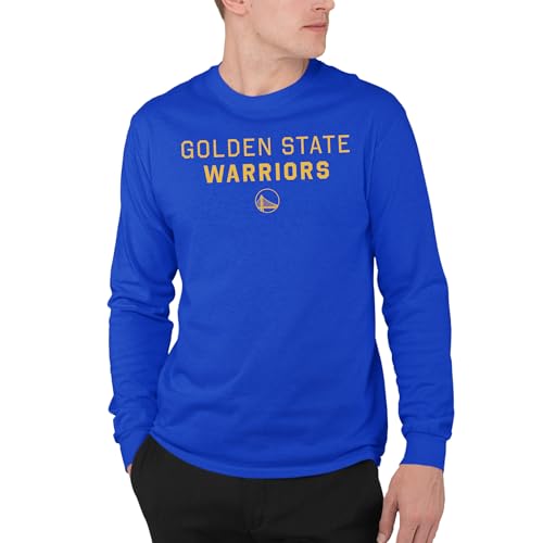 Junk Food NBA - Golden State Warriors Core Stacked Adult LS T-Shirt