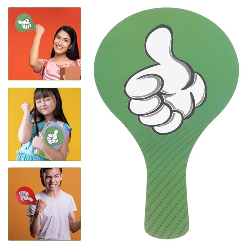 SEWACC Daumen Hoch, Daumen Runter, Paddel, Grün-rot, Doppelseitig, Ja Oder Nein, Paddel, Pvc-wahltafel für Veranstaltungsbedarf im Klassenzimmer