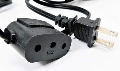 ID: 704NS-123PC. New Generic Metal Foot Controller with Double Lead Power Cord, Compatible w/Singer Featherweight 221/222 Sewing Machines