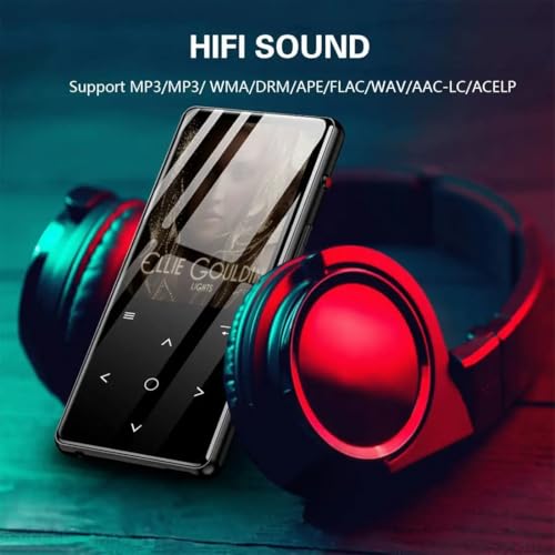 Image of Cason 32GB Mini MP3 Music Player with Bluetooth, 2.4 inch LCD Touch Button,Pocket-Sized Walkman MP3 Player with Built in HD Speaker,Video Playback, E-Book Function -Expanded Up to 128GB (Black)