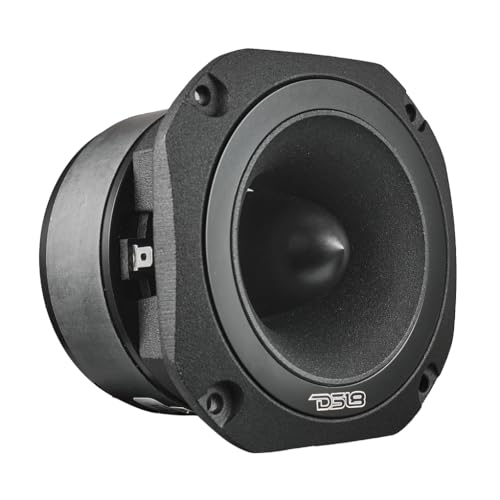 DS18 PRO-TW750C-8/BK 4" Super Bullet Tweeter with 1.5" Titanium Voice Coil and Oversized Ferrite Magnet 200 Watts 8-Ohm, Black, Single