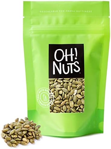 Oh! Nuts Roasted Salted Pumpkin Seeds | Resealable 2LB Bulk Bag of Unshelled Pepitas | All-Natural Protein Power for Gluten-Free & Vegan Snacking | Fresh & Healthy Keto Snacks