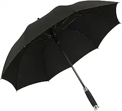 Guarda Chuva Abertura Automática Grande | Reforçado, Hiper Repelente à Água, Fibra de Vidro | Tecido Duplo, Proteção UV 100%, Resistente ao Vento | Perfeito para Chuva e Sol