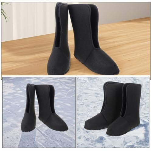 BESPORTBLE 1 Pair Insulated Snow Boots for Men with Waterproof Design and Warm Liner for Winter Fishing and Hiking Black Size 413