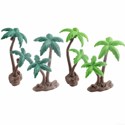 Juego de modelo de árbol de coco para decoración creativa árboles en miniatura perfectos para proyectos de bricolaje (verde claro)