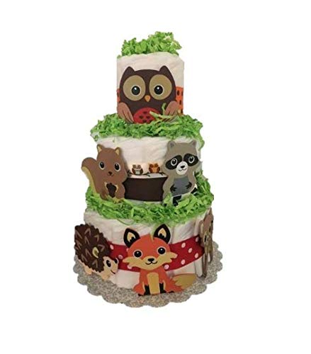 diaper cake woodland theme