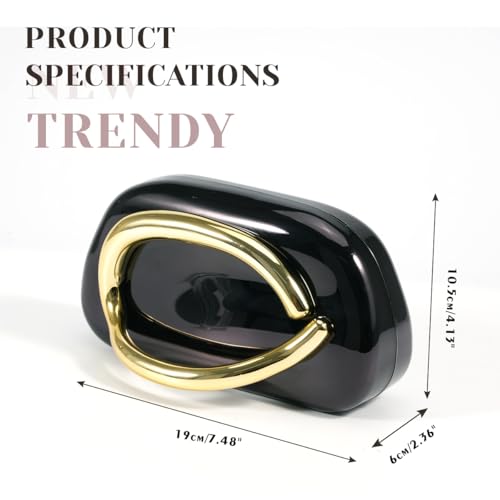 Image of PHILOMENA Evening Clutch Purses Women Acrylic Handbags Metal Handlebars Shoulder Crossbody Bag Wedding Party Casual