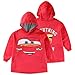 Disney Cars Lightning McQueen Tow Mater Sherpa Lined Oversized Hoodie with Pockets for Big Kid One Size (Fits Sizes 4 to 10) Red